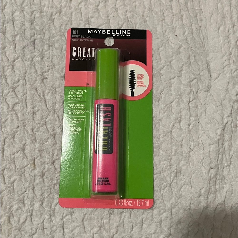 NWT Maybelline Great Lash Mascara 101 Very Black